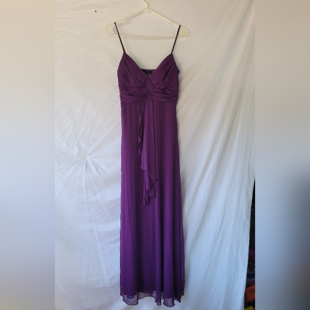 B. Smart formal dress, purple, size 10